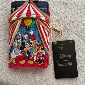 Loungefly Disney Mickey & Friends Circus Tent Flap Wallet.